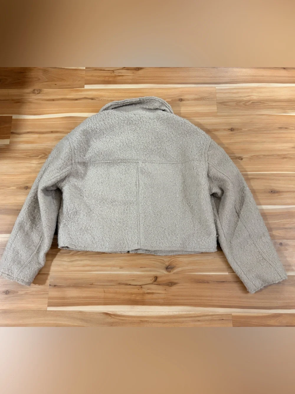 Sherpa Zip Jacket - Beige